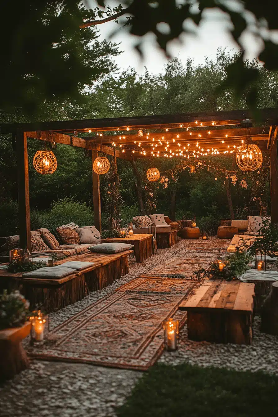 boho rustic wedding decor