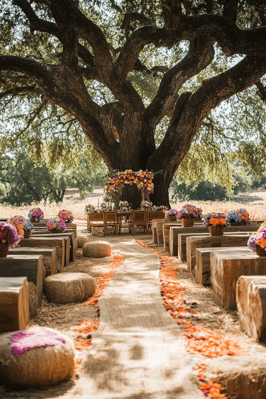 boho rustic wedding decor