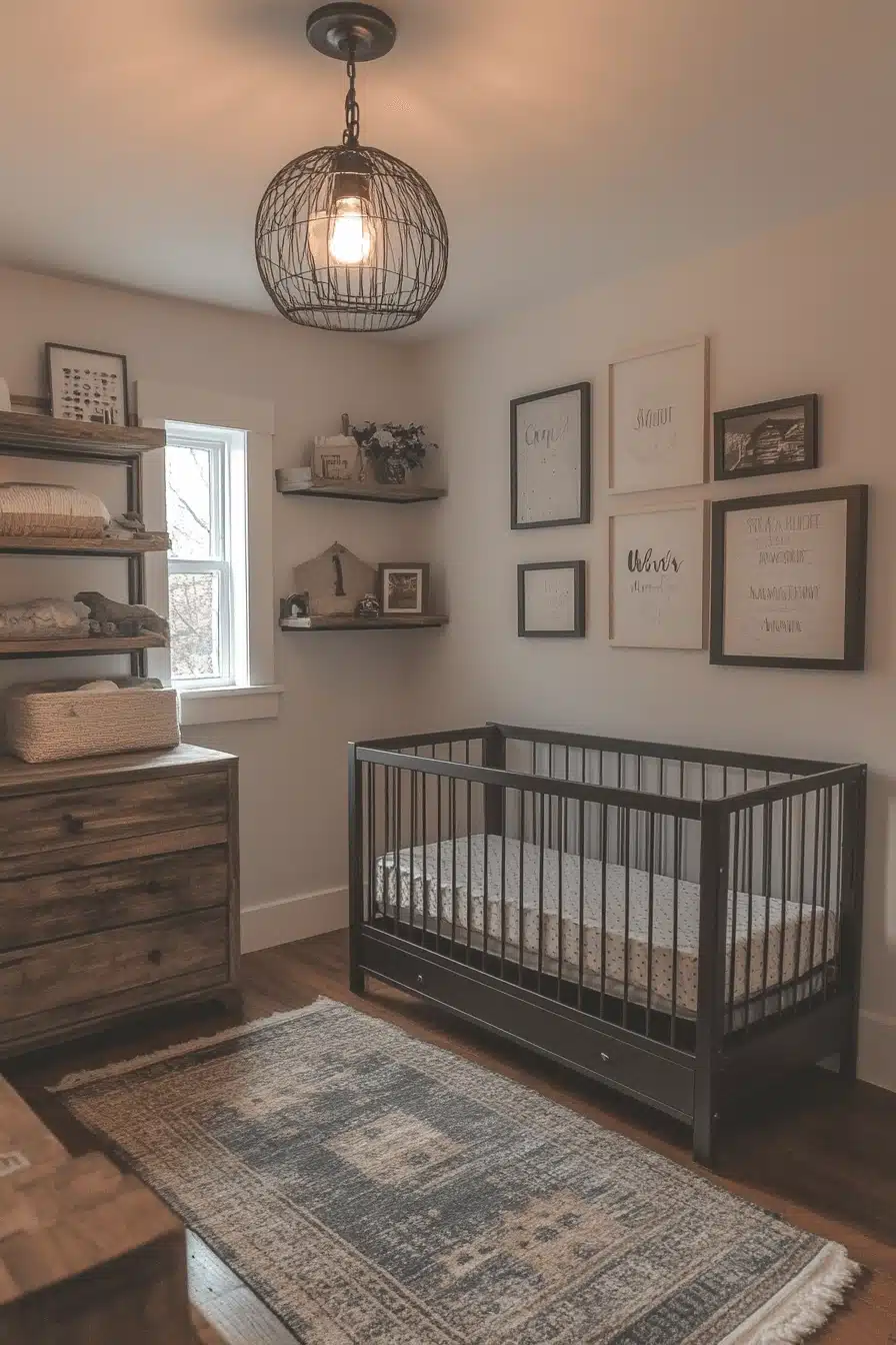 Industrial Chic Baby Room