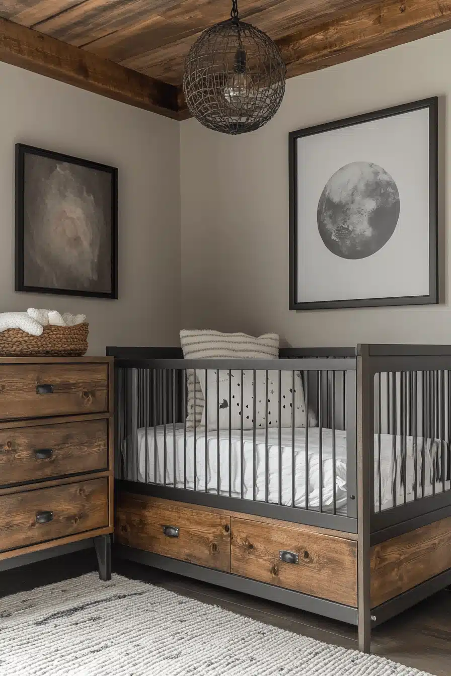 Industrial Chic Baby Room