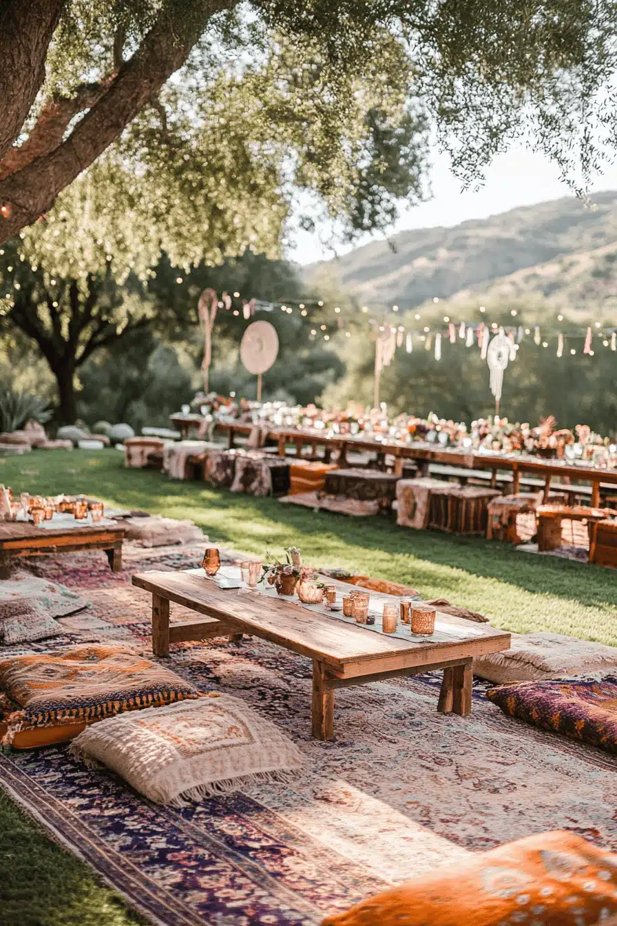 boho rustic wedding decor