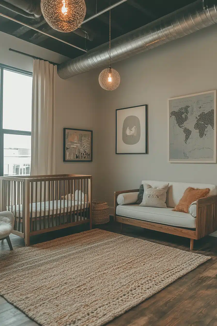 Industrial Chic Baby Room