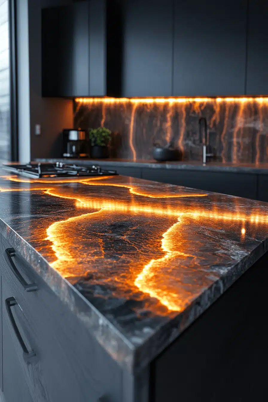moody kitchen
