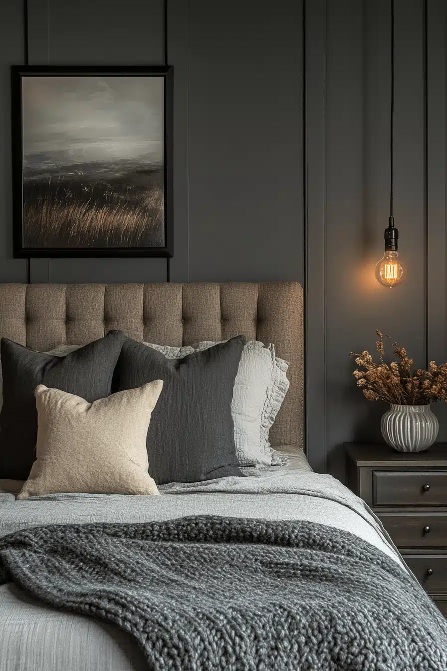 moody bedroom