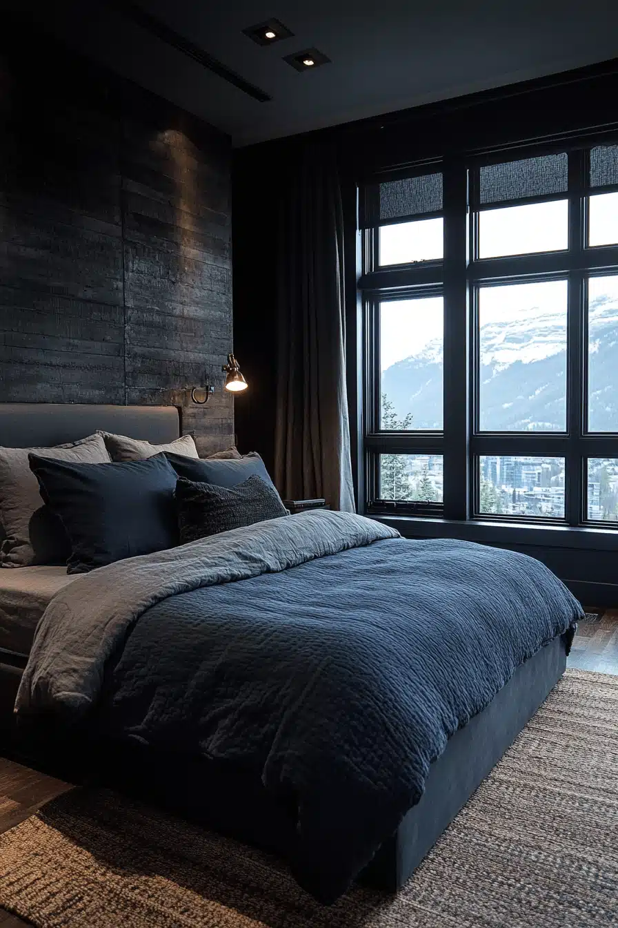 moody bedroom