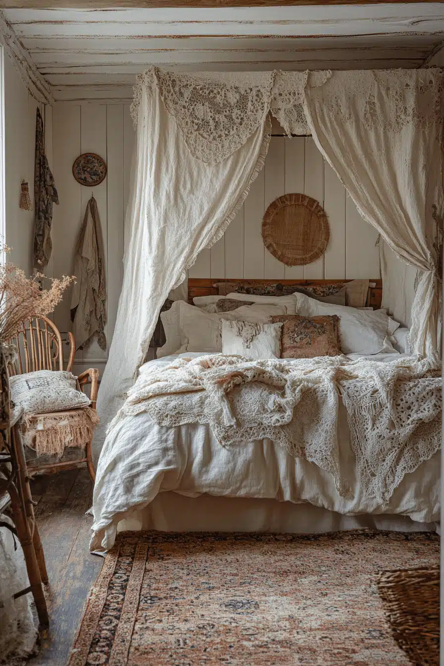 boho vintage bedroom