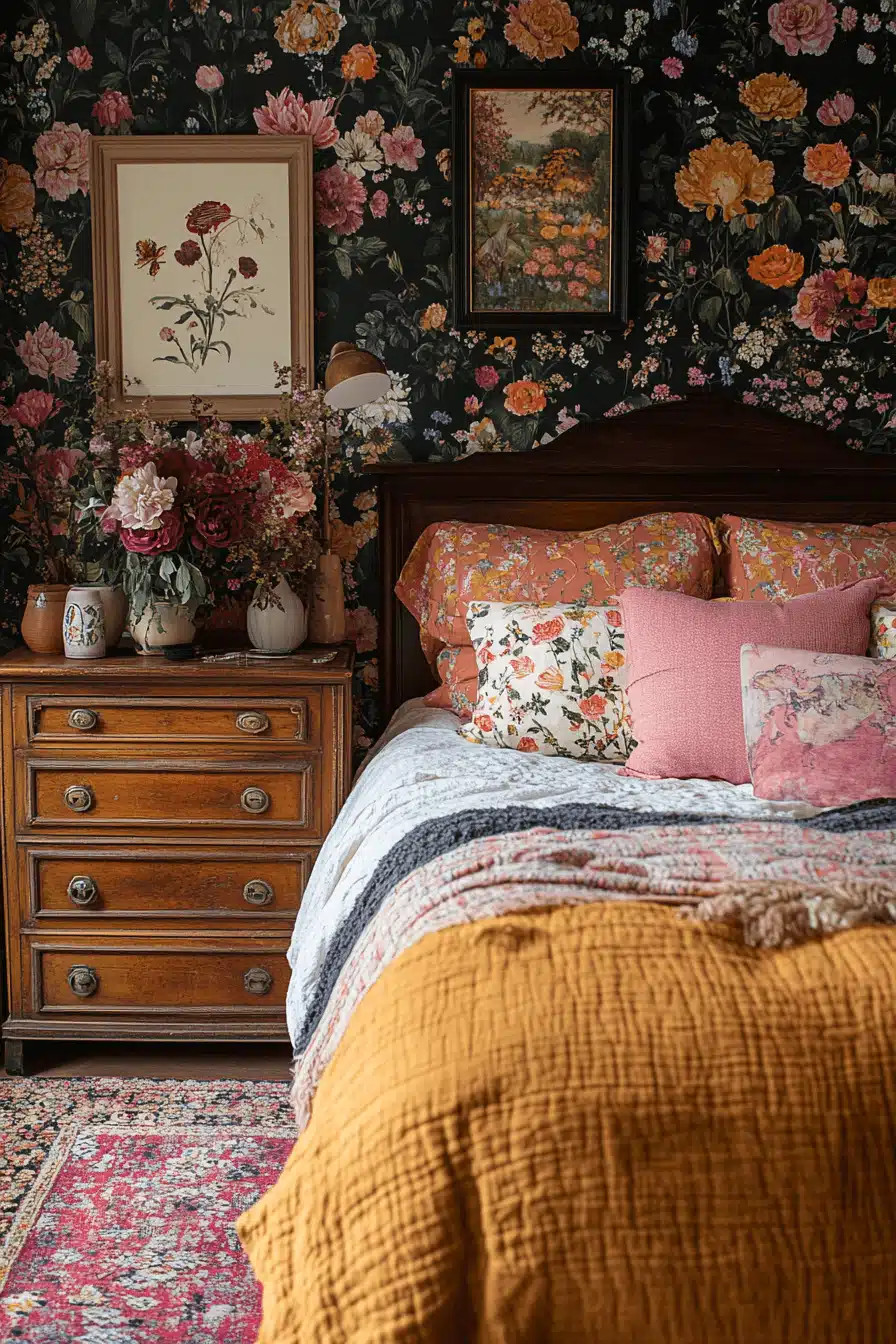 boho vintage bedroom