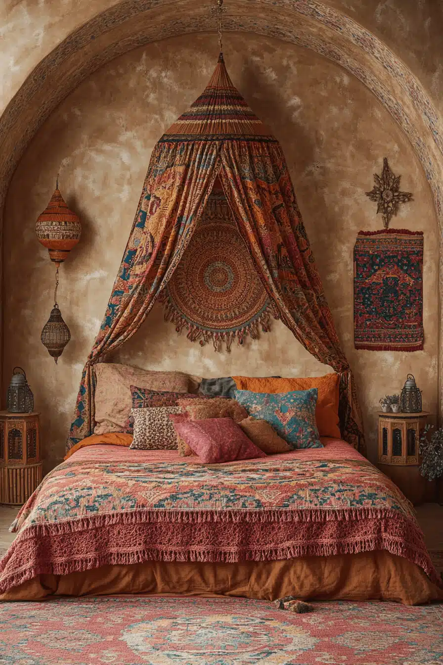 boho vintage bedroom