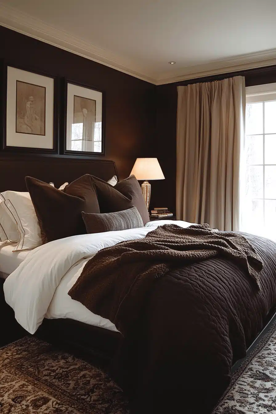 moody bedroom