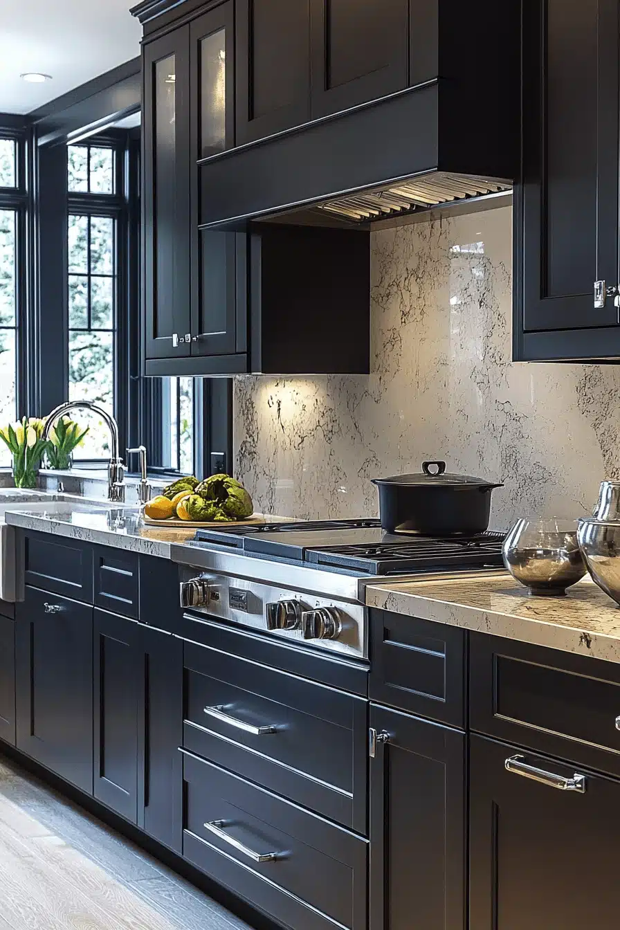 moody kitchen