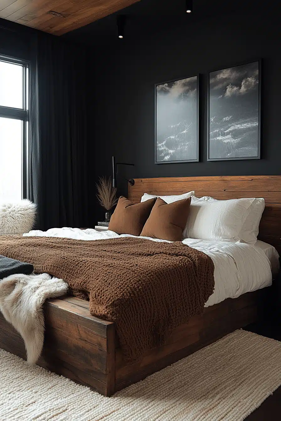 moody bedroom