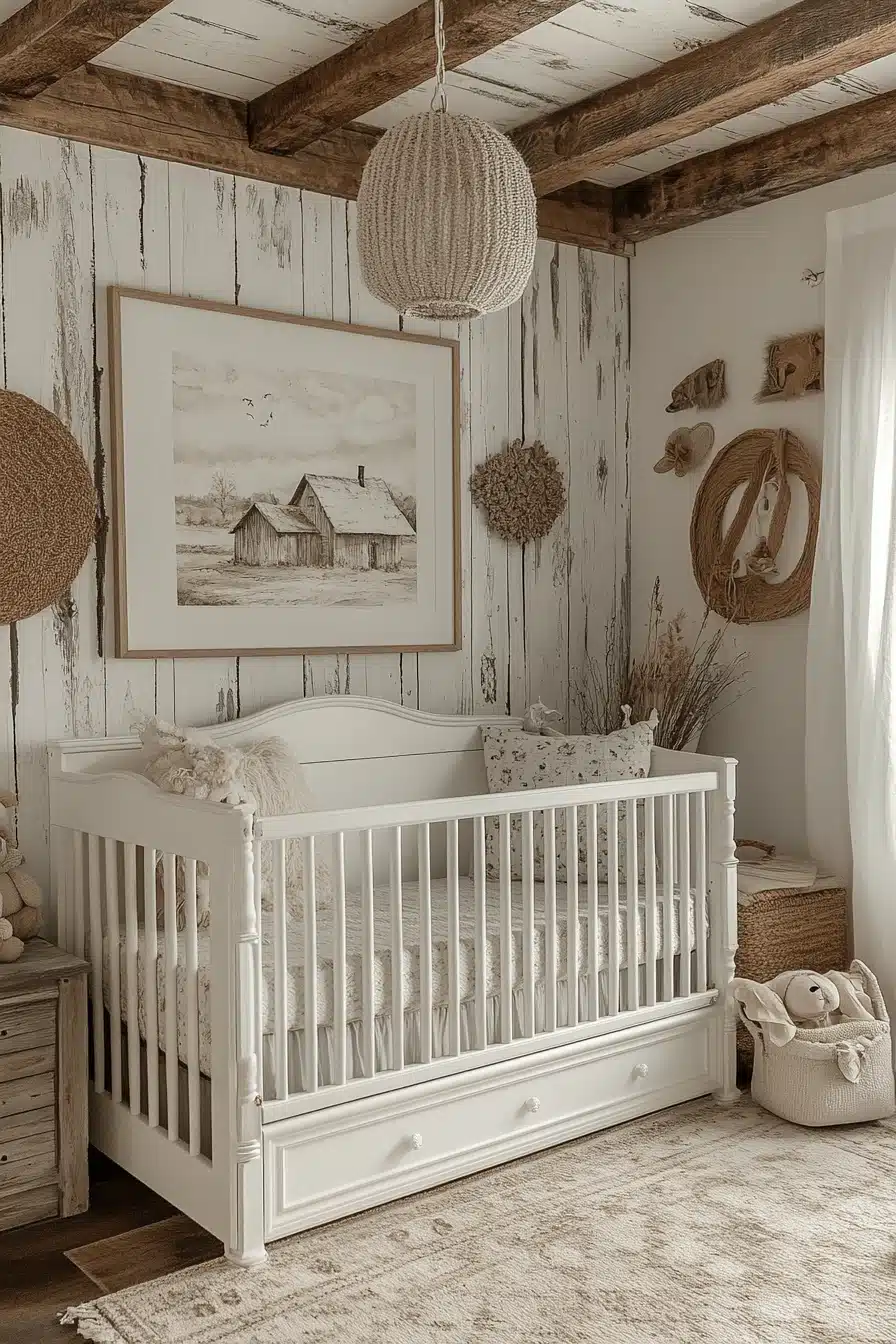Rustic Farmhouse Baby Room