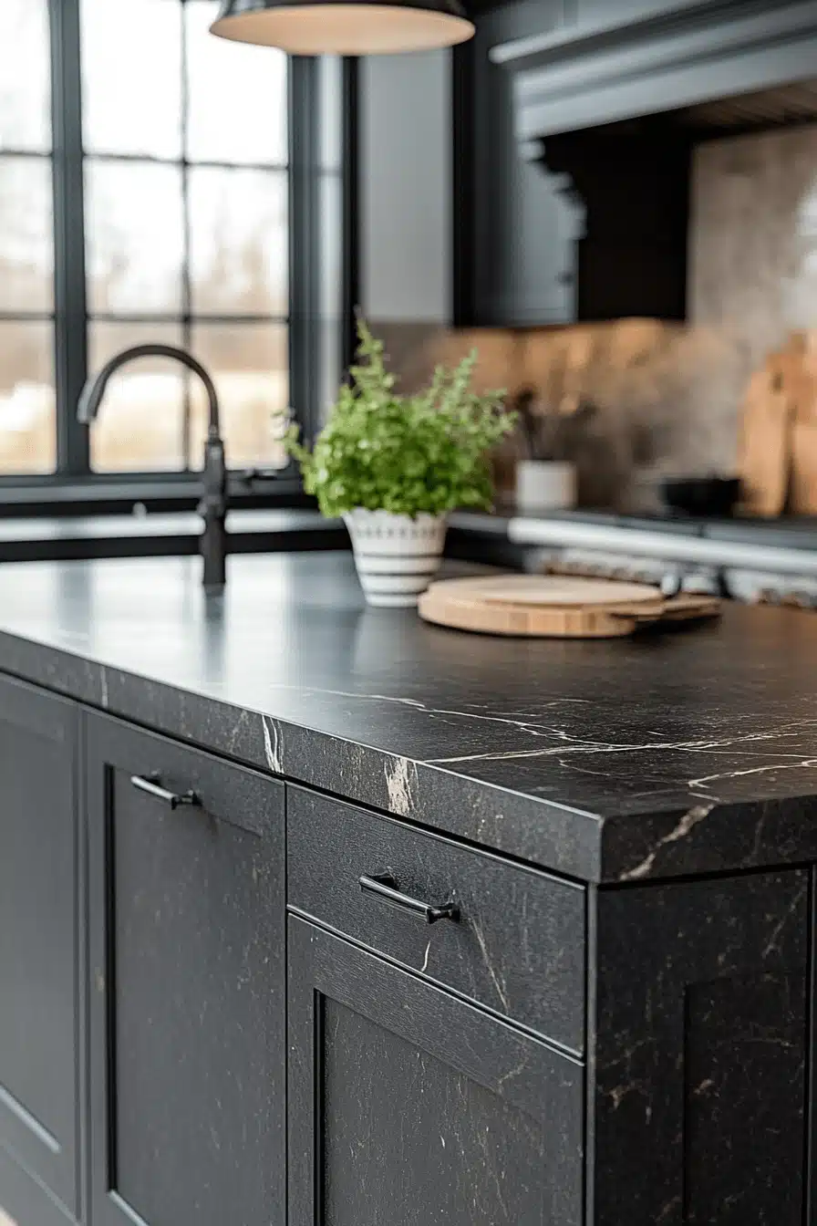 moody kitchen