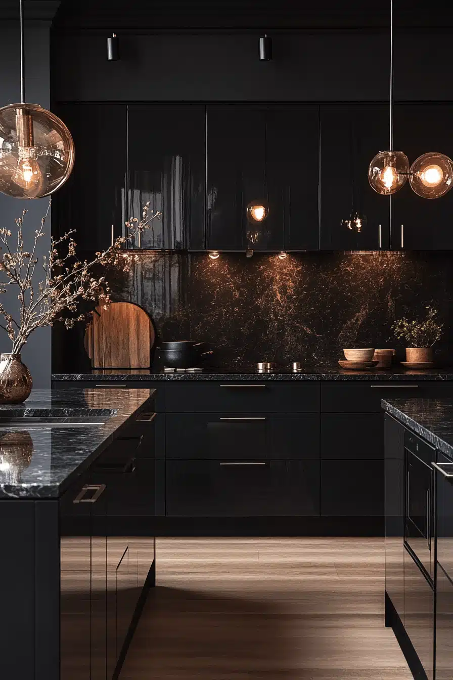 moody kitchen