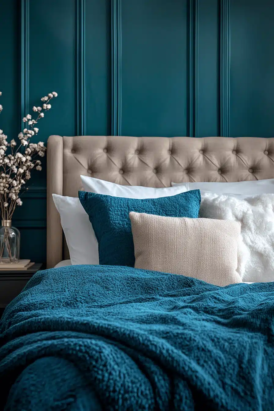 moody bedroom