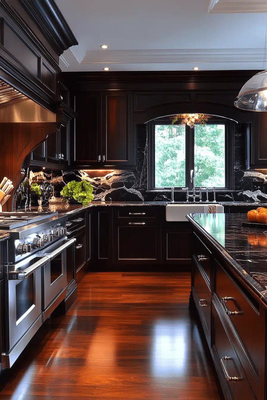 moody kitchen