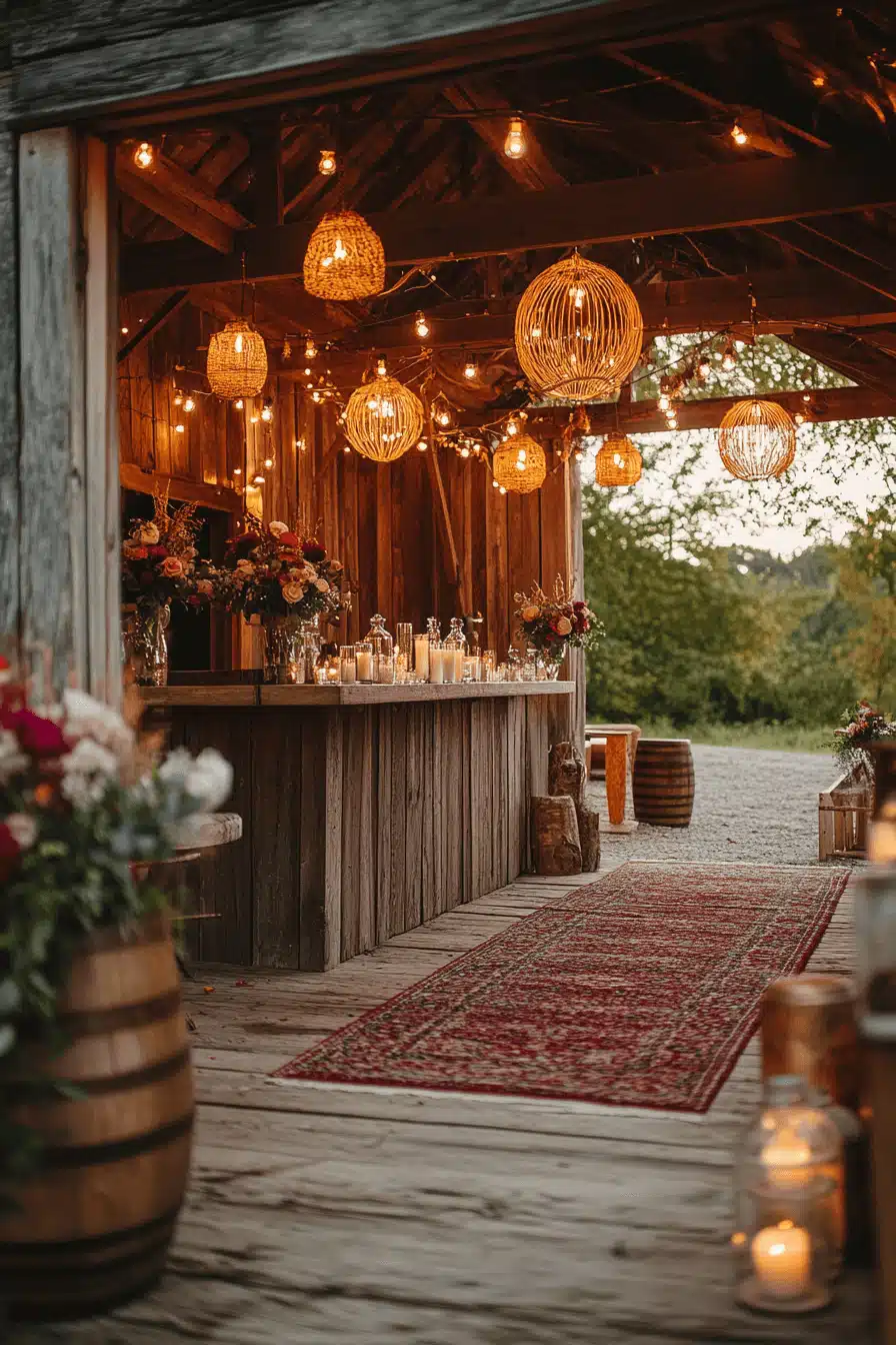 boho rustic wedding decor