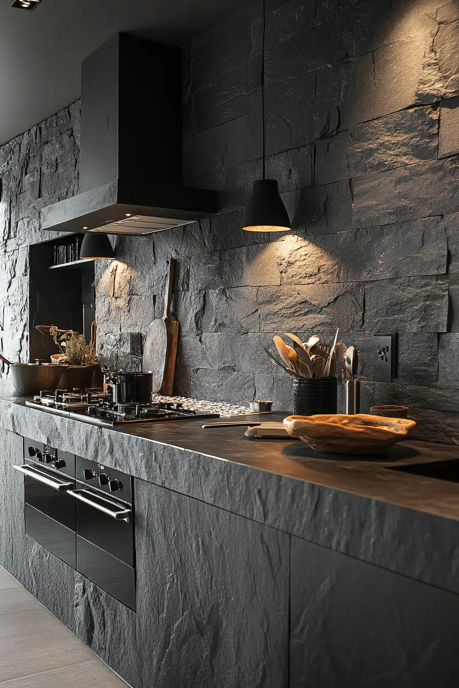 moody kitchen