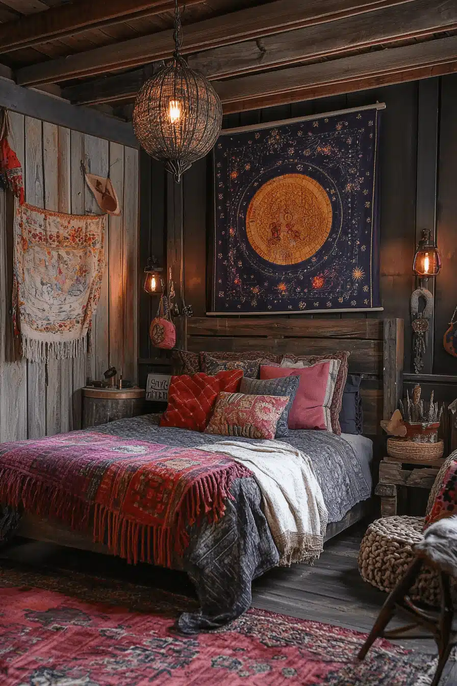 boho gothic bedroom