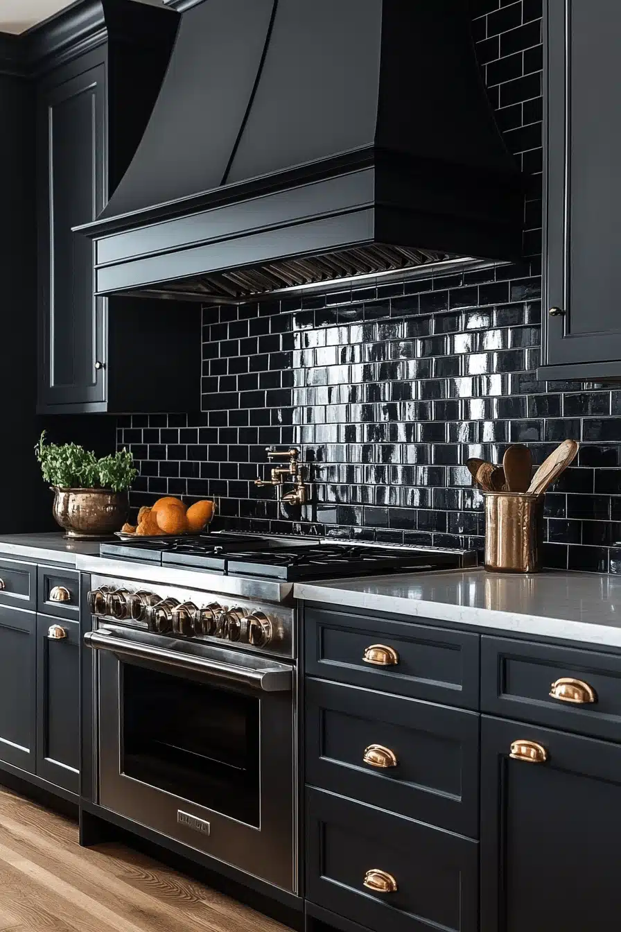 moody kitchen