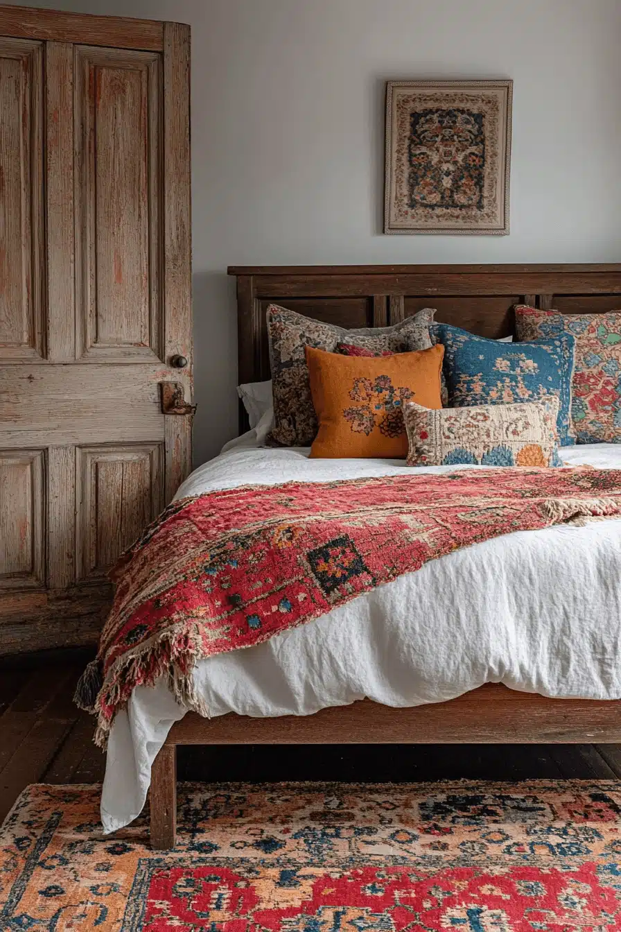 boho vintage bedroom