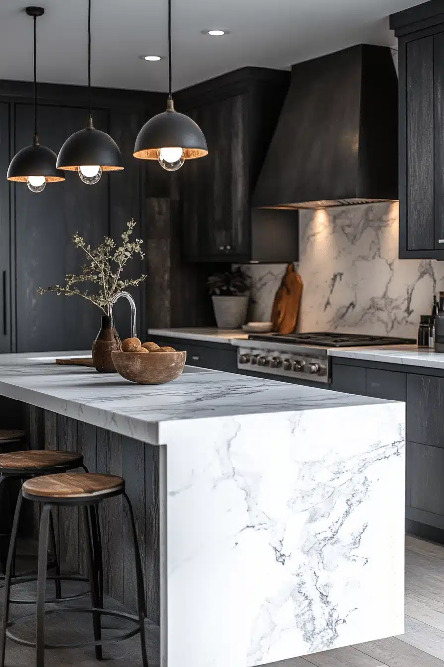 moody kitchen