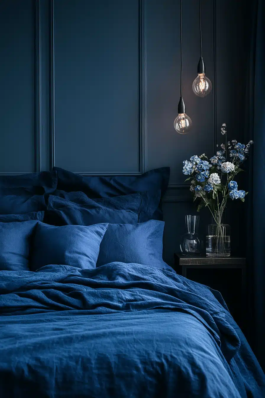 moody bedroom