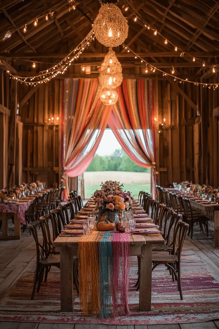boho rustic wedding decor