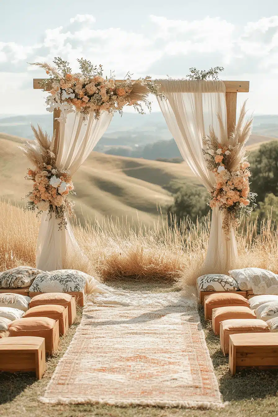 boho rustic wedding decor