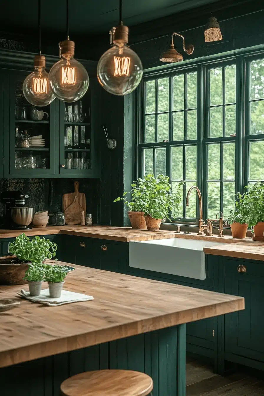 moody kitchen