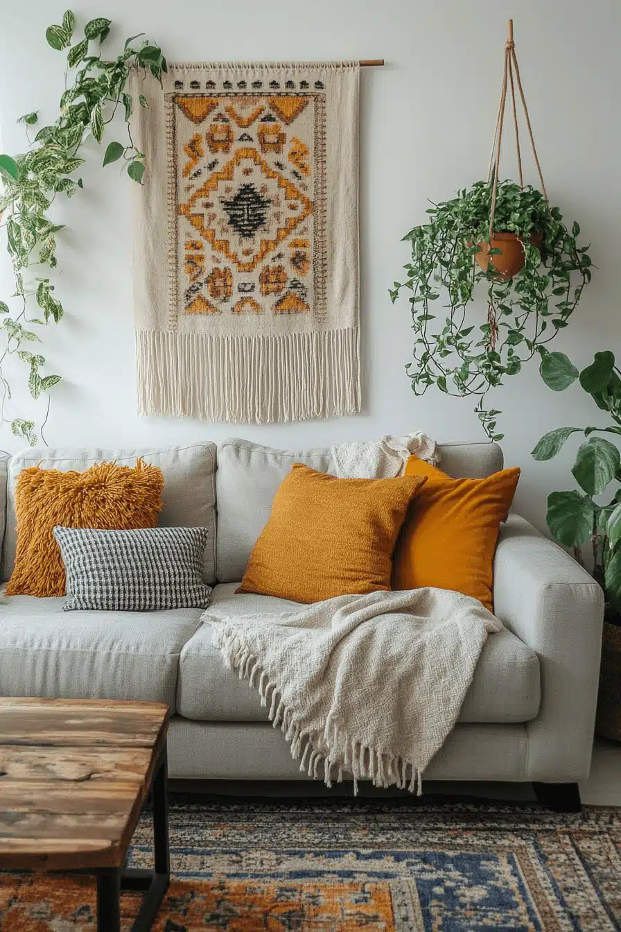 Grey couch aesthetic