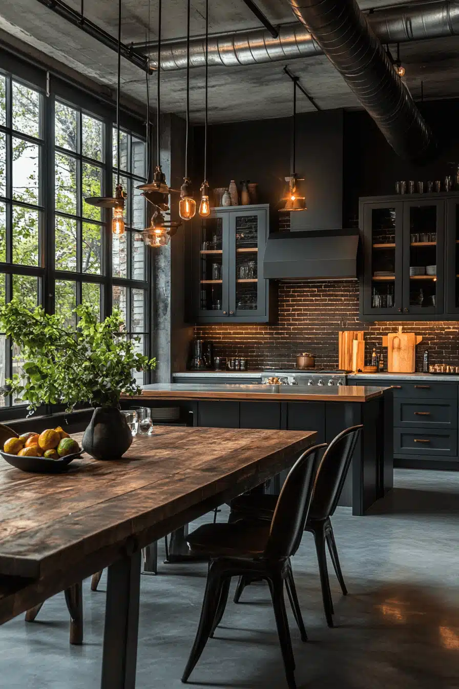 moody kitchen