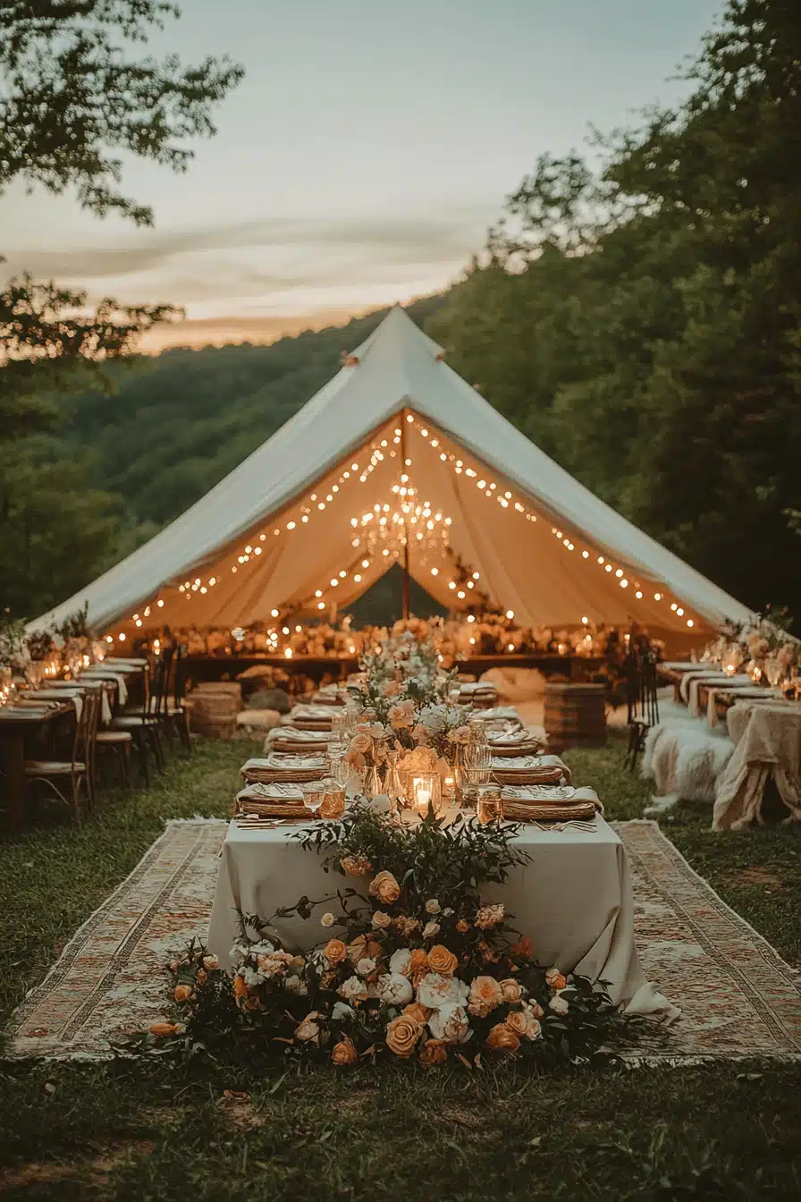 boho rustic wedding decor