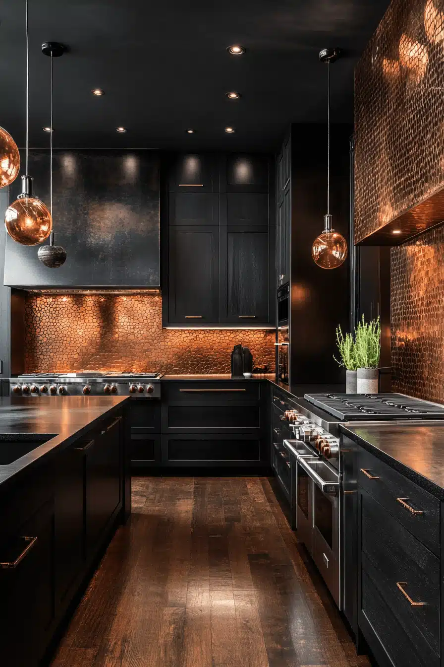 moody kitchen