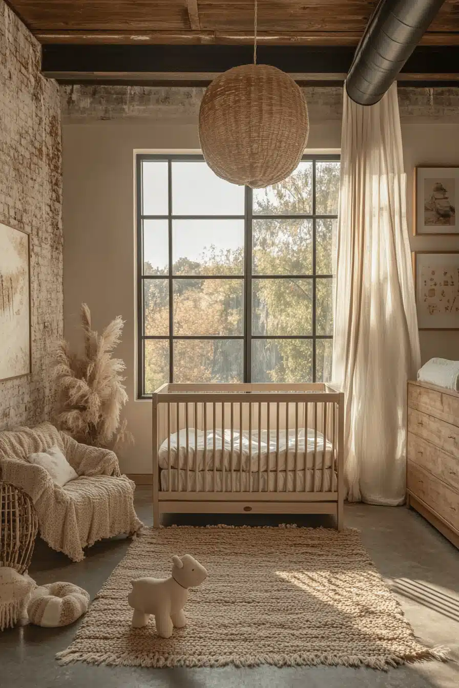 Industrial Chic Baby Room