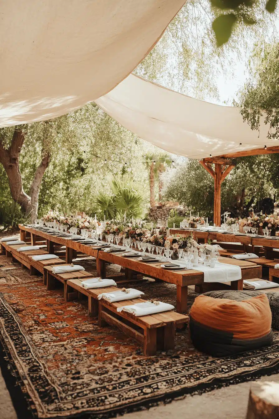 boho rustic wedding decor