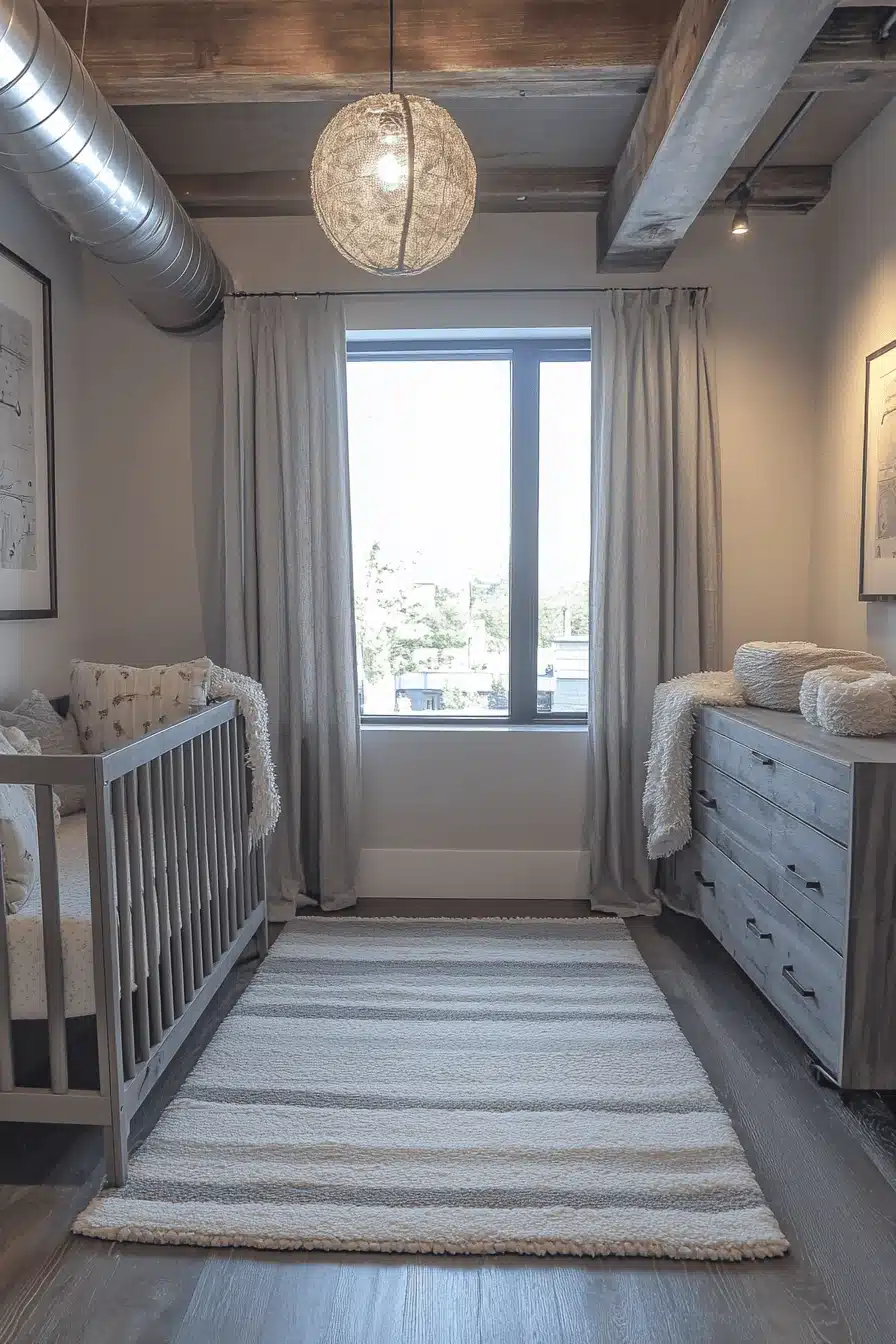 Industrial Chic Baby Room