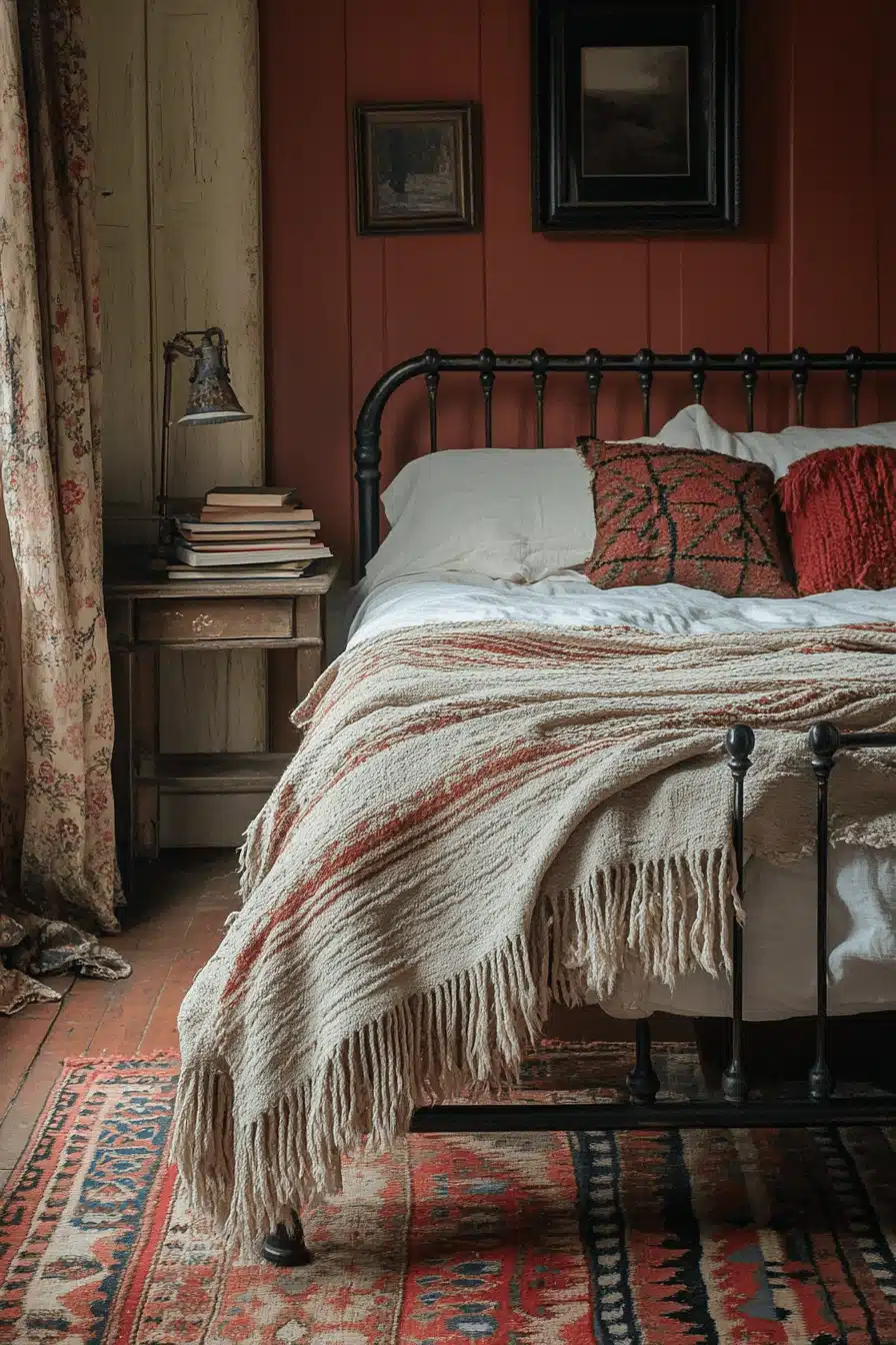 boho vintage bedroom