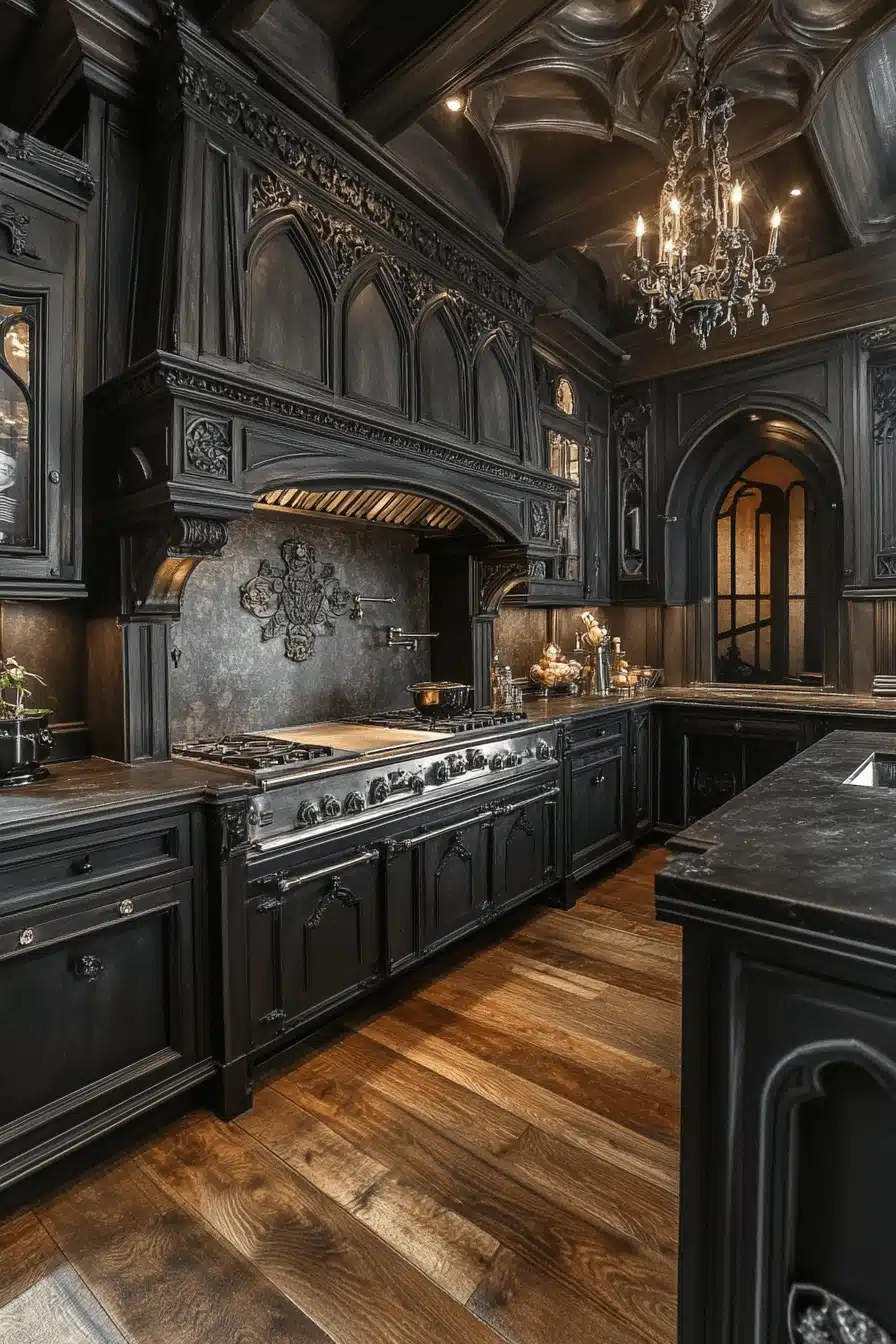 moody kitchen