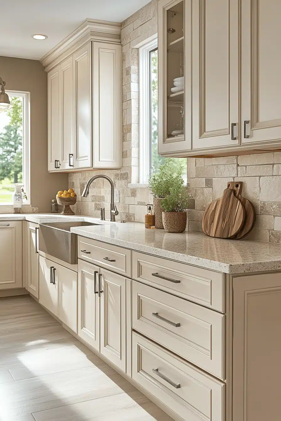 Neutral Kitchen Cabinets