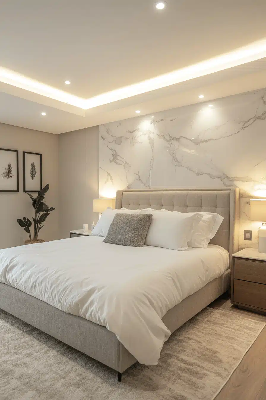 Stone Wall Bedroom