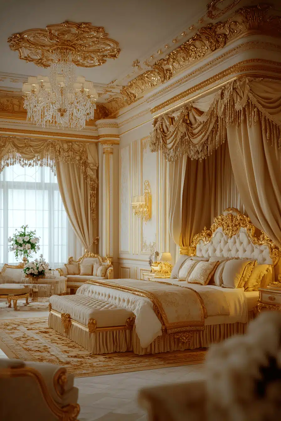 neoclassical bedroom