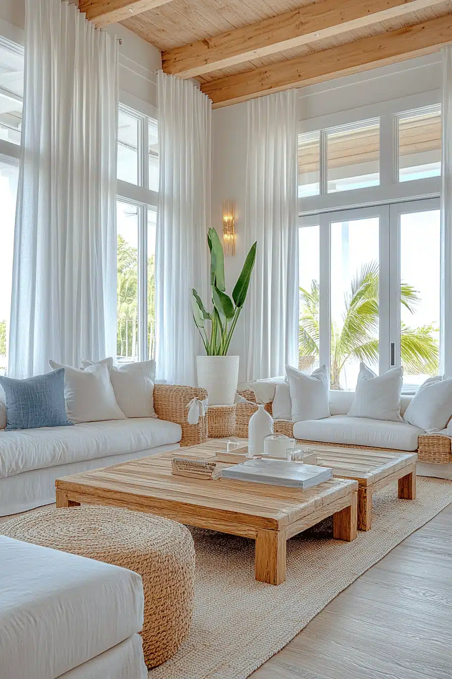 tropical living room