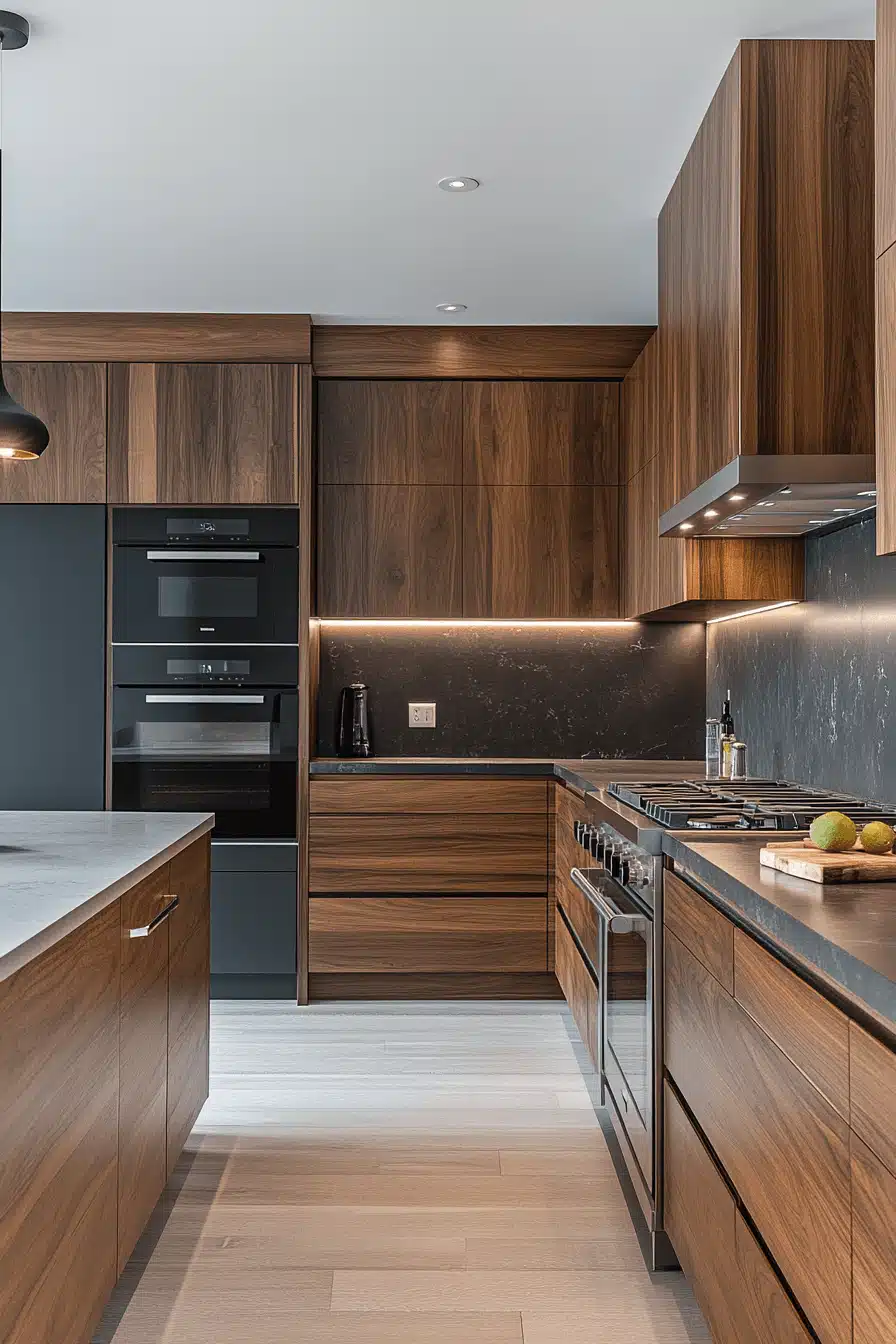 Walnut Kitchen Cabinets