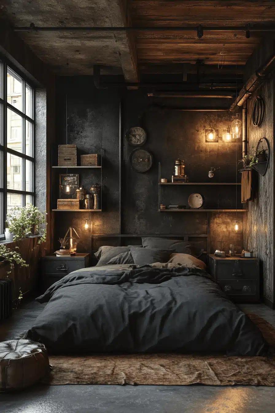 industrial bedroom design