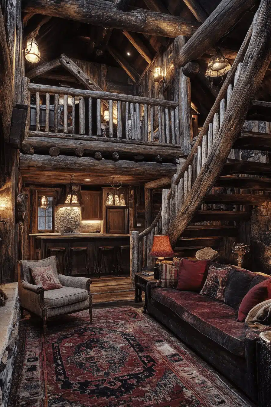 old cabin interior