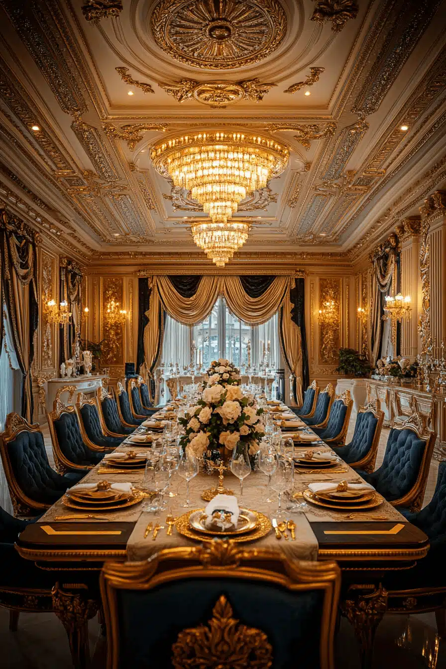 modern vintage dining room