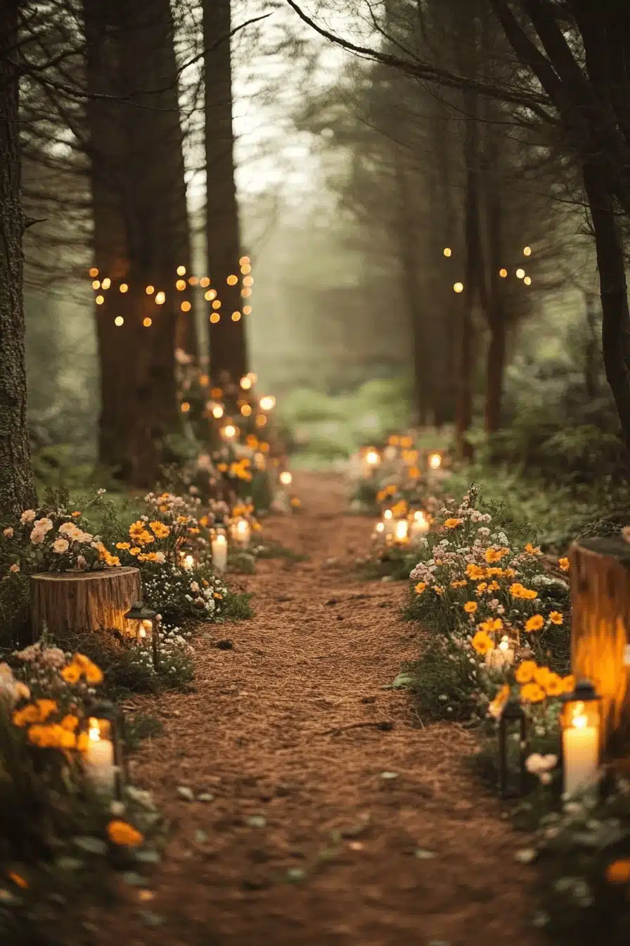 moody romantic wedding decor