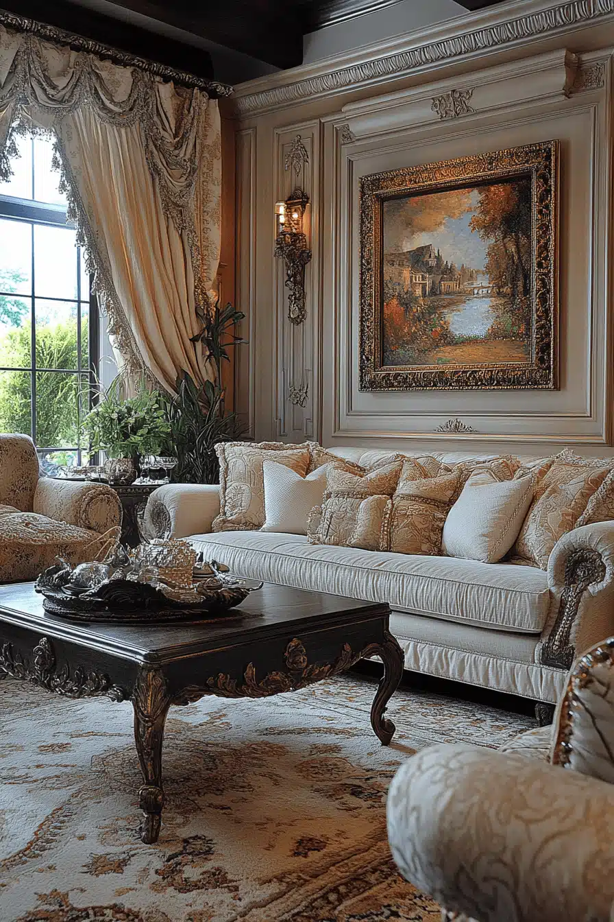 french provincial living room