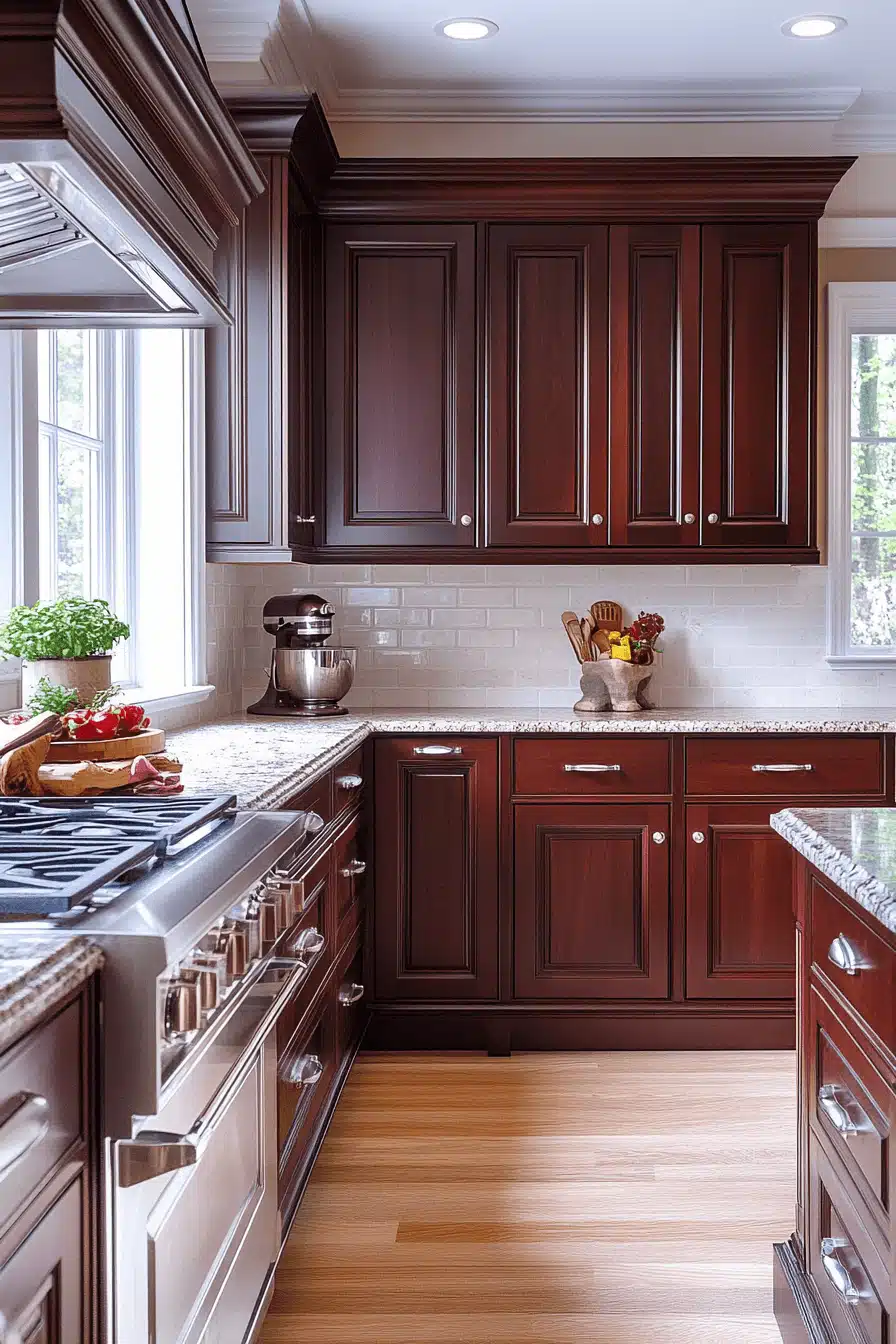 moody kitchen cabinets